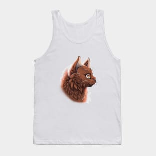 Cinnamon British Longhair Side Portrait Tank Top